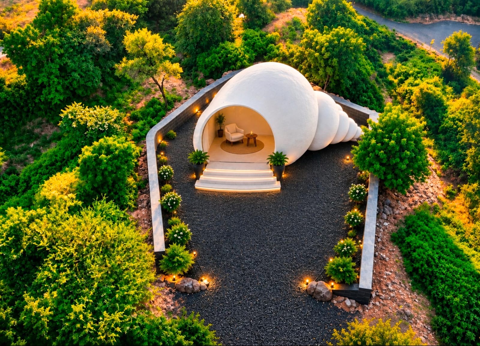 Guru Cottage in a quiet natural setting